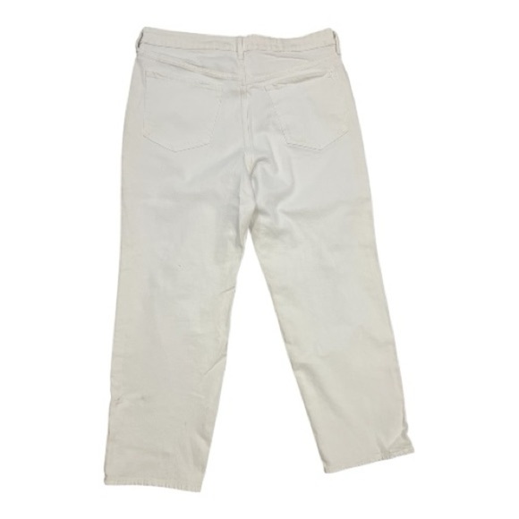 Old Navy Distressed High Rise O.G. Loose White Jeans Size 16 Women NWOT - Picture 4 of 10
